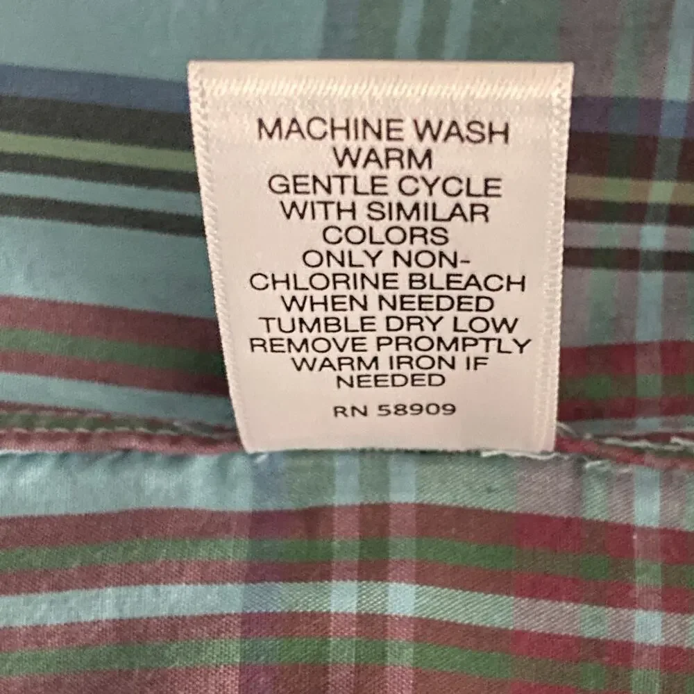 Daniel Cremieux 38 Tahiti Collection Men's Large Button-Down Shirt Plaid NEW - Picture 12 of 12